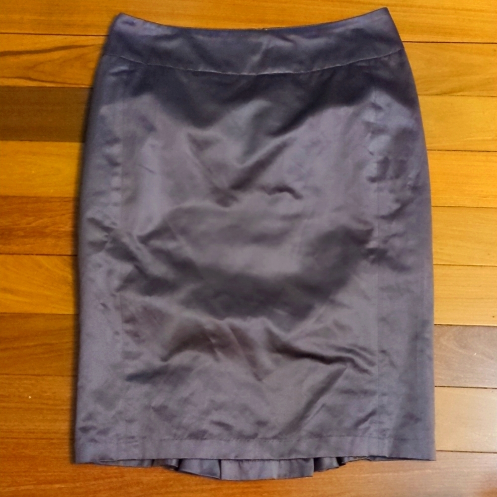 Sandra Angelazzi Women’s Career Pewter Pencil Skirt